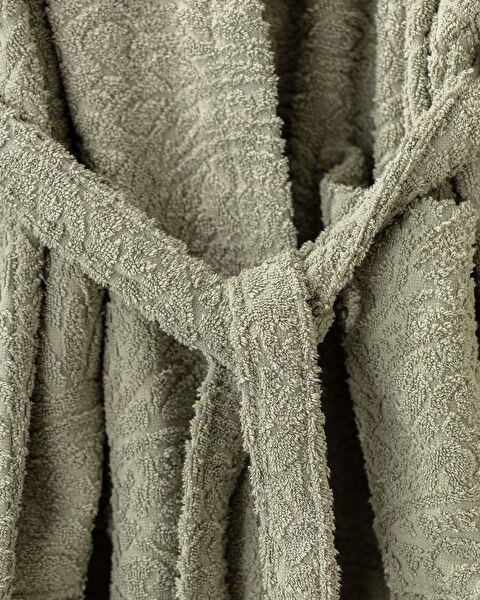 Bernay Peignoir Unisexe Col Châle Jacquard - 4