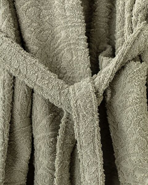 Bernay Peignoir Unisexe Col Châle Jacquard - 3