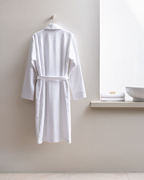 Delrin Shawl Collar Men's Bathrobe - 1