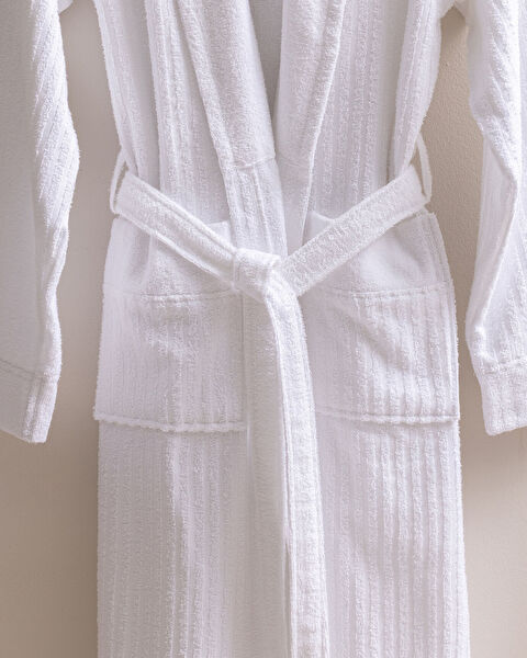 Delrin Shawl Collar Men's Bathrobe - 2
