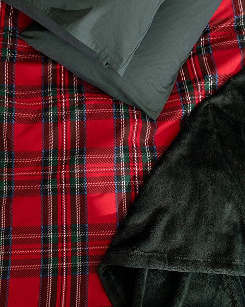 Andray Double Blanket Duvet Cover Set - Green - 3