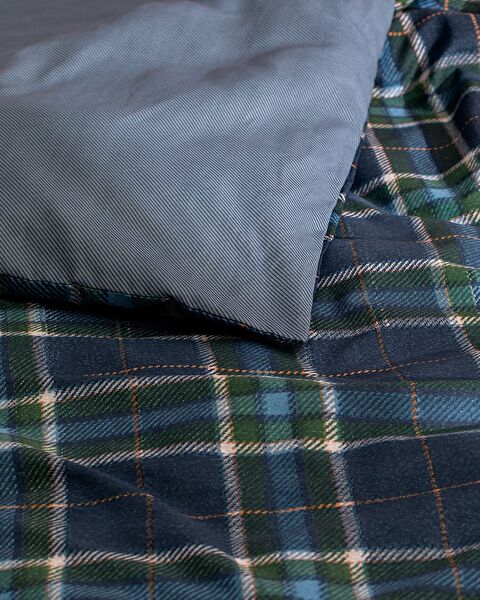 Parure de lit double Genre avec housse de couette et couverture - Gris - 4