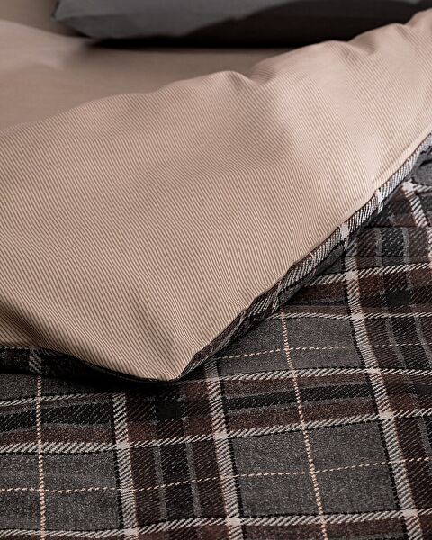 Genre Tweepersoonsdekendekbedovertrekset - Beige - 4