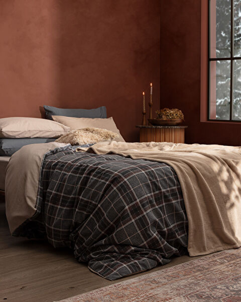 Genre Tweepersoonsdekendekbedovertrekset - Beige - 0