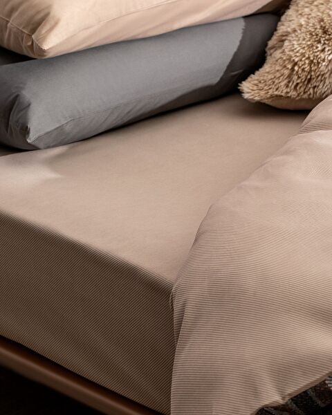 Genre Tweepersoonsdekendekbedovertrekset - Beige - 5