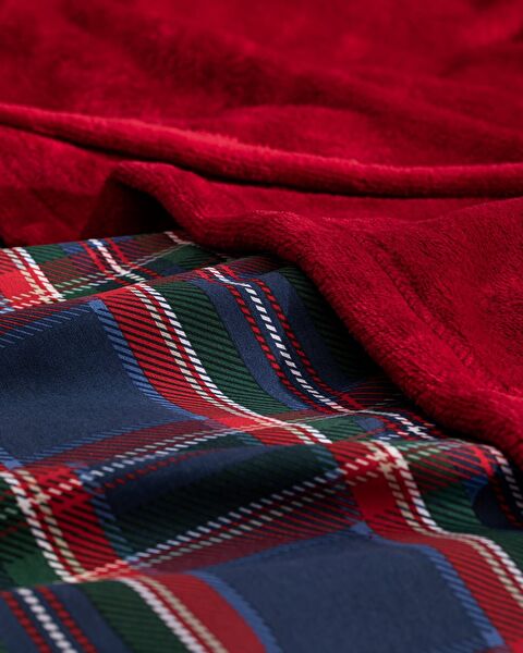 Andray King Size Duvet Cover Set with Blanket - Red - 6