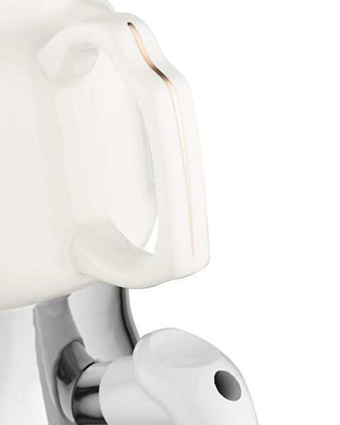 Ensemble Théière Montes - 1000 ml - 2500 ml - Blanc/Or - 6