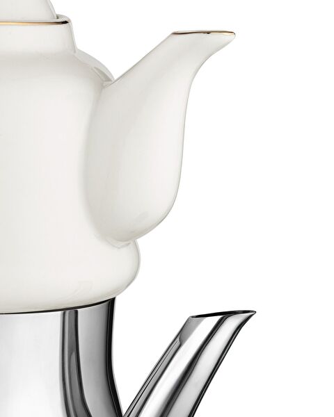 Ensemble Théière Montes - 1000 ml - 2500 ml - Blanc/Or - 9