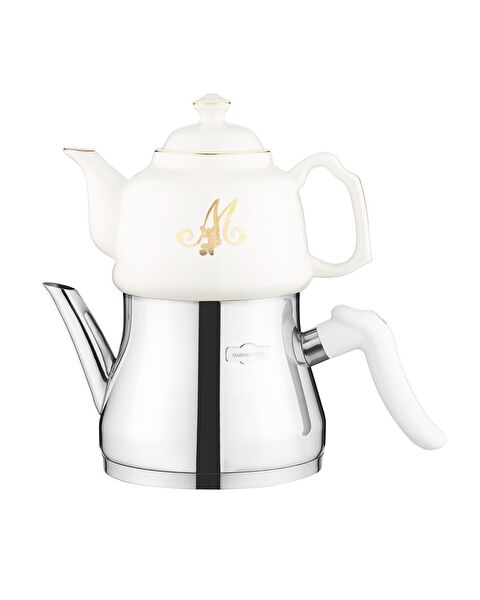 Ensemble Théière Montes - 1000 ml - 2500 ml - Blanc/Or - 5