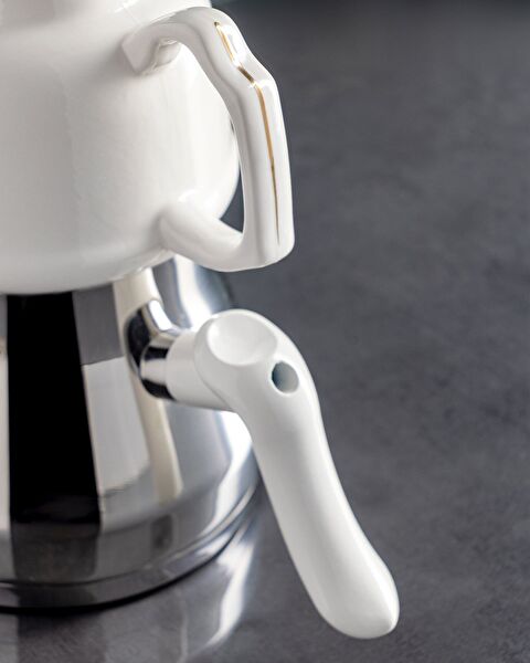 Ensemble Théière Montes - 1000 ml - 2500 ml - Blanc/Or - 4