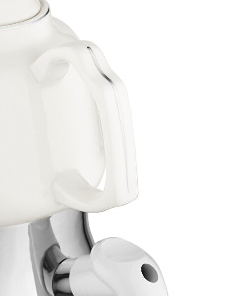 Ensemble de théières Montes - 1000 ml - 2500 ml - Blanc/Platine - 6