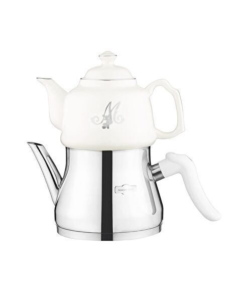 Ensemble de théières Montes - 1000 ml - 2500 ml - Blanc/Platine - 5