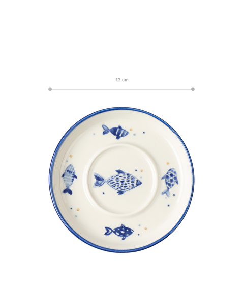 مجموعة صحن زجاج شاي من 6 قطع - 7