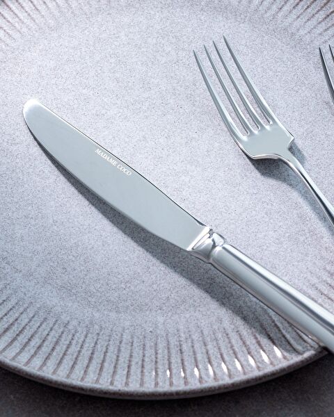 Fleur de Lys 84 Piece Fork Knife Spoon Set - Silver - 4