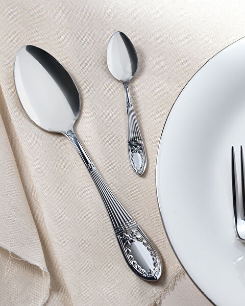 La Papillion 84 Piece Fork Knife Spoon Set - Silver - 3