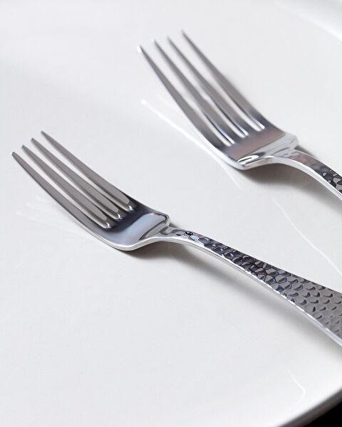 La Rose 42 Piece Fork Knife Spoon Set - Silver - 4