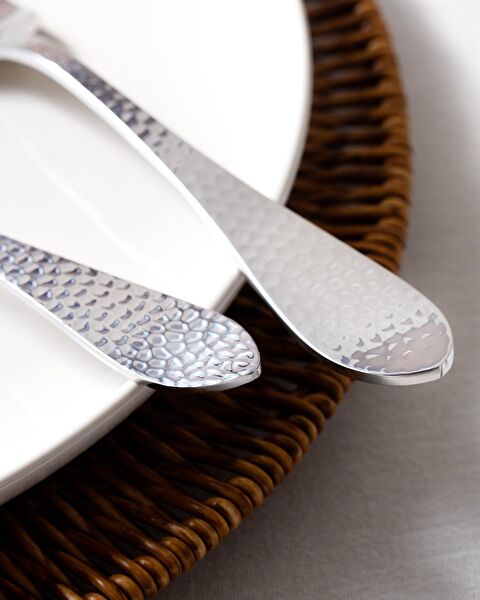 La Rose 42 Piece Fork Knife Spoon Set - Silver - 3