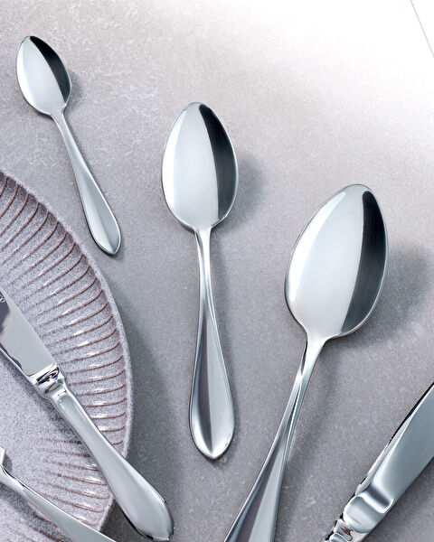 Elysia 42 Piece Fork Knife Spoon Set - Silver - 4