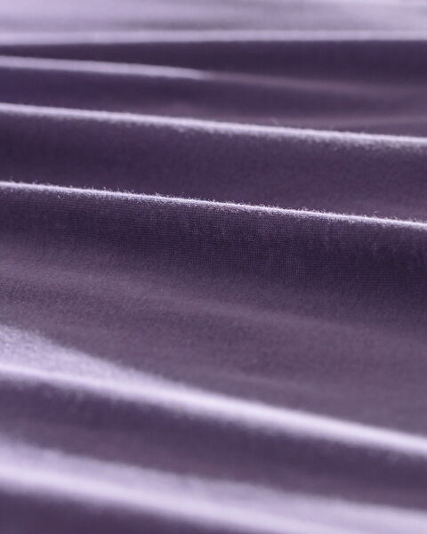 Valeria Double 100% Cotton Elastic Combed Bed Sheet - Purple - 3