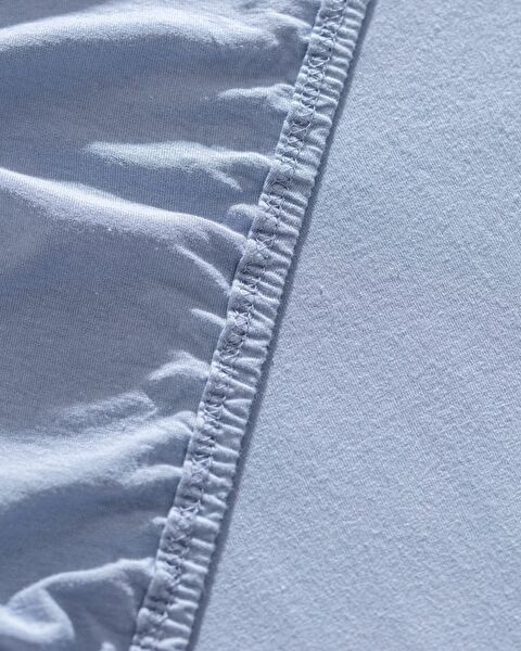 Valeria Çift Kişilik %100 Pamuk Lastikli Penye Çarşaf - Koyu Mavi - 2