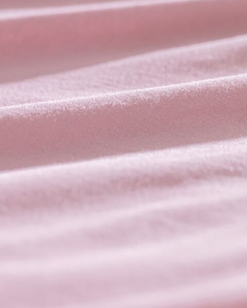 Drap de lit double peigné élastique 100 % coton Valeria - Rose poussiéreuse - 3
