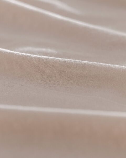 Valeria King Size 100% Cotton Elastic Combed Bed Sheet - Dark Beige - 3