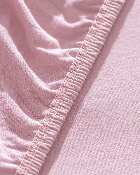 Valeria King Size Plus 100% Cotton Elastic Combed Bed Sheet - Dusty Rose - 2