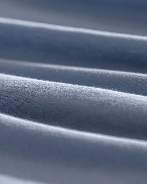 Valeria Tek Kişilik % 100 Pamuk Lastikli Penye Çarşaf - Koyu Mavi - 3