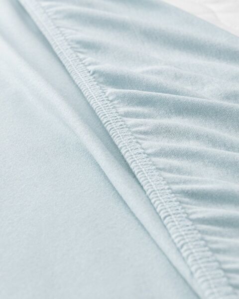 Single Elastic 100% Cotton Combed Bed Sheet - Blue - 2