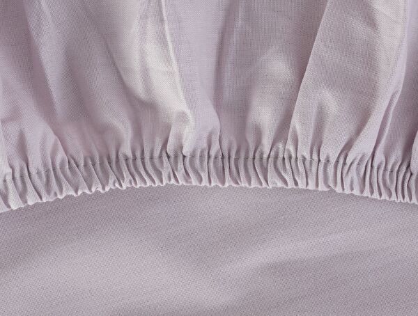 Eloise 100% Cotton Ranforce Double Fitted Sheet - Light Plum - 3