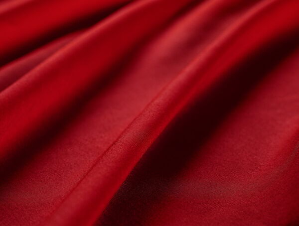 Drap-housse simple en satin Ciel - Rouge - 4