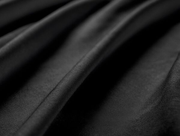 Ciel Doppeltes elastisches Satin-Bettlaken – Schwarz - 4