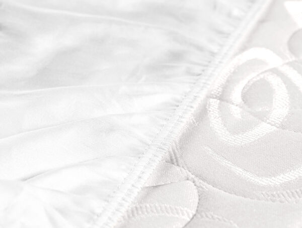 Ciel King Size Plus Lastikli Saten Çarşaf - Beyaz - 3