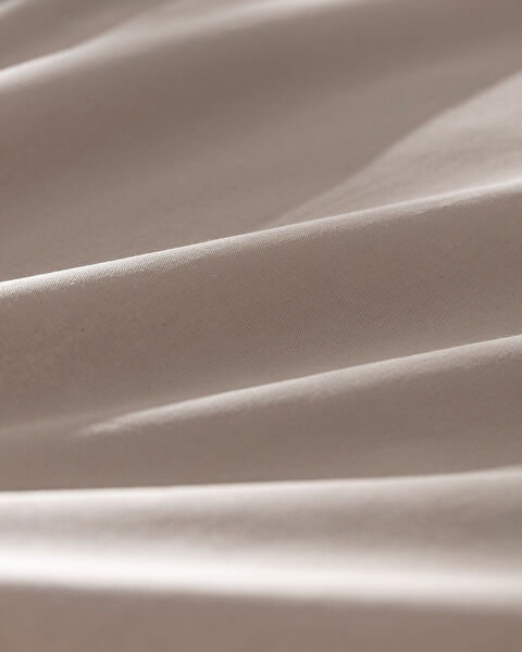 Manon Çift Kişilik %100 Pamuk Ranforce Lastikli Çarşaf - Koyu Bej - 3