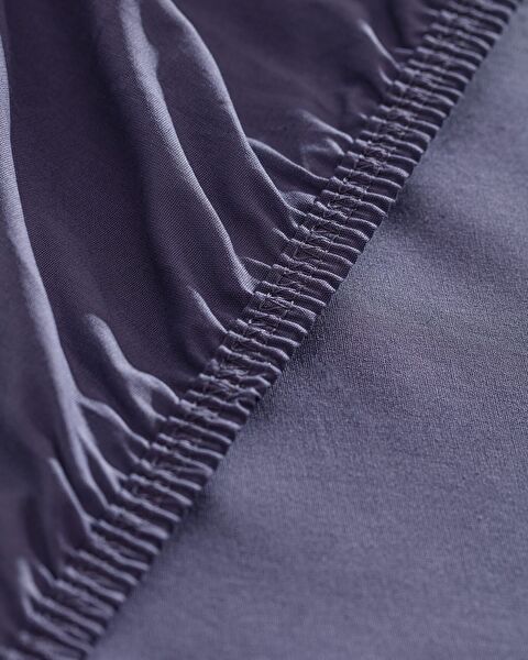 Drap-housse Ranforce 100 % coton King Size Manon - Violet - 2