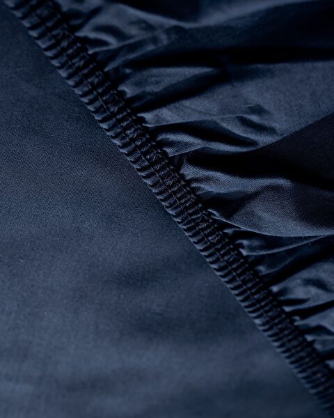 Drap-housse Ranforce 100 % coton King Size Plus Manon - Bleu marine - 1