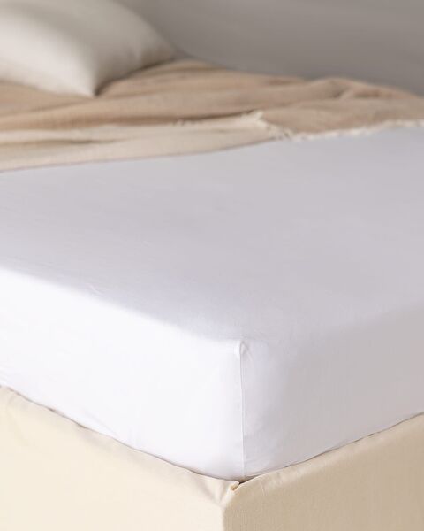 Belle Single Plus Elastisch Bamboelaken - Wit - 0