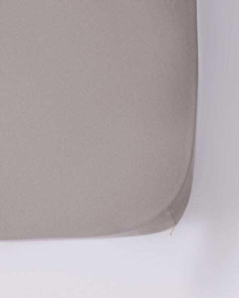 Belle Single Plus Elastisch Bamboe Laken - Steen - 2