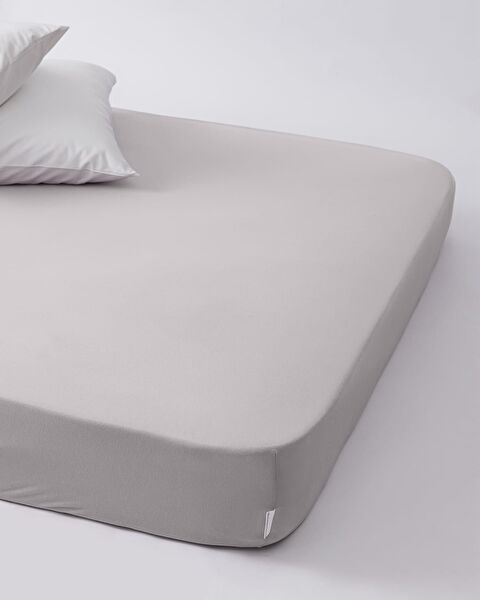 Belle Single Plus Elastisch Bamboe Laken - Steen - 1
