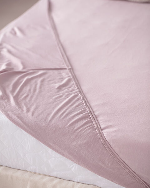 Belle Single Plus Elastic Bamboo Sheet - Light Plum - 1