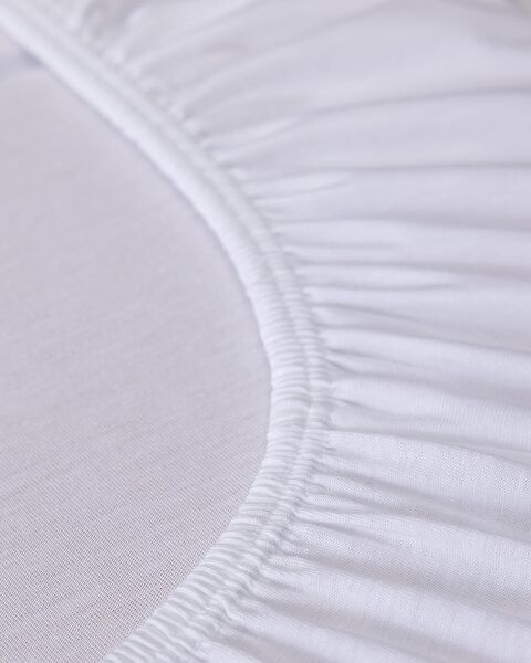 Belle Dubbel Elastisch Bamboelaken - Wit - 6