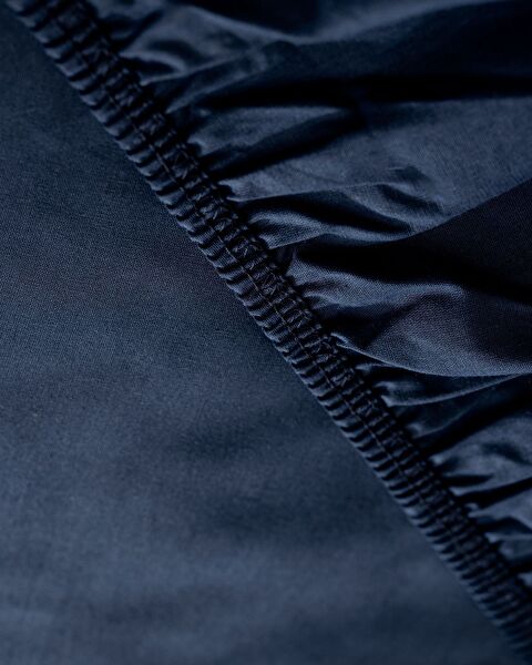 Manon Single 100% Cotton Ranforce Fitted Sheet - Navy Blue - 1