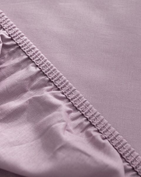 Manon Single 100% Cotton Ranforce Fitted Sheet - Light Plum - 1