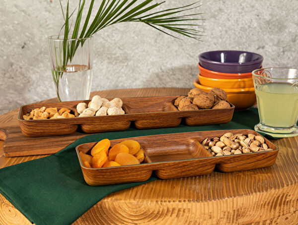 Plateau Apéritif Quatre Compartiments 33cm - 1