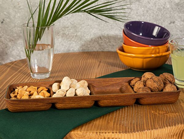 Plateau Apéritif Quatre Compartiments 33cm - 0