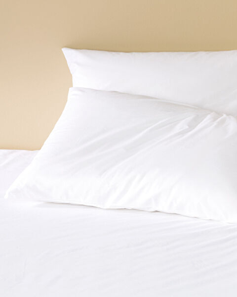 Eloise Çift Kişilik %100 Pamuk Ranforce Lastikli Çarşaf Takımı - Beyaz - 1