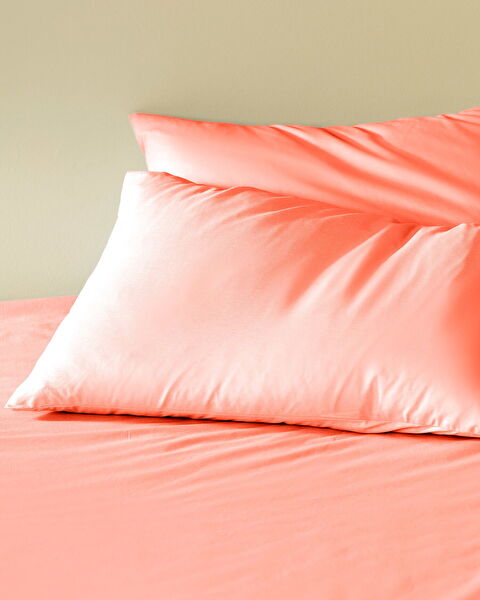 Parure de draps-housses Eloise Double 100 % coton Ranforce - Fleur de grenade - 1