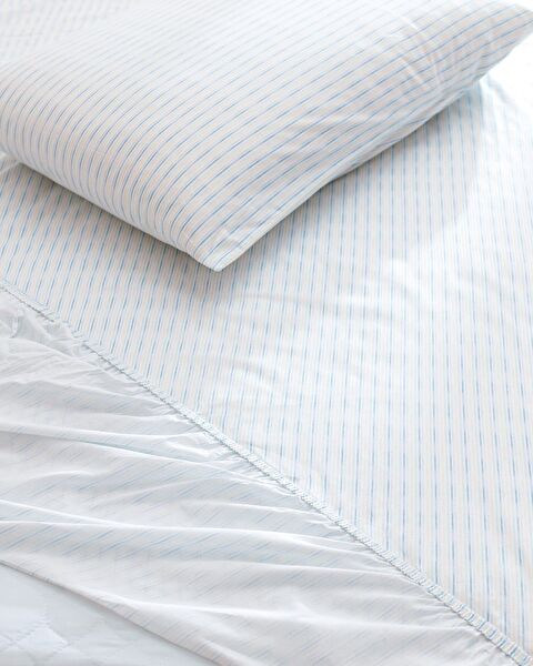 Carlo Double 100% Cotton Printed Ranforce Fitted Sheet Set - Mint Green - 2