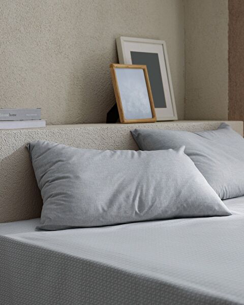 Delrico Double Cotton Sheet Set - Gray - 2