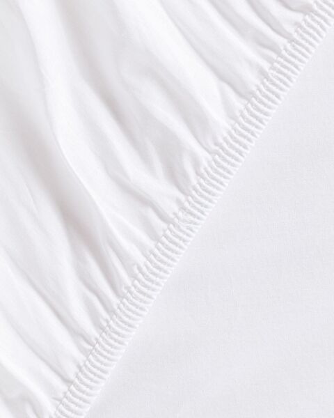 Manon dubbele 100% katoenen Ranforce hoeslakenset - wit - 2